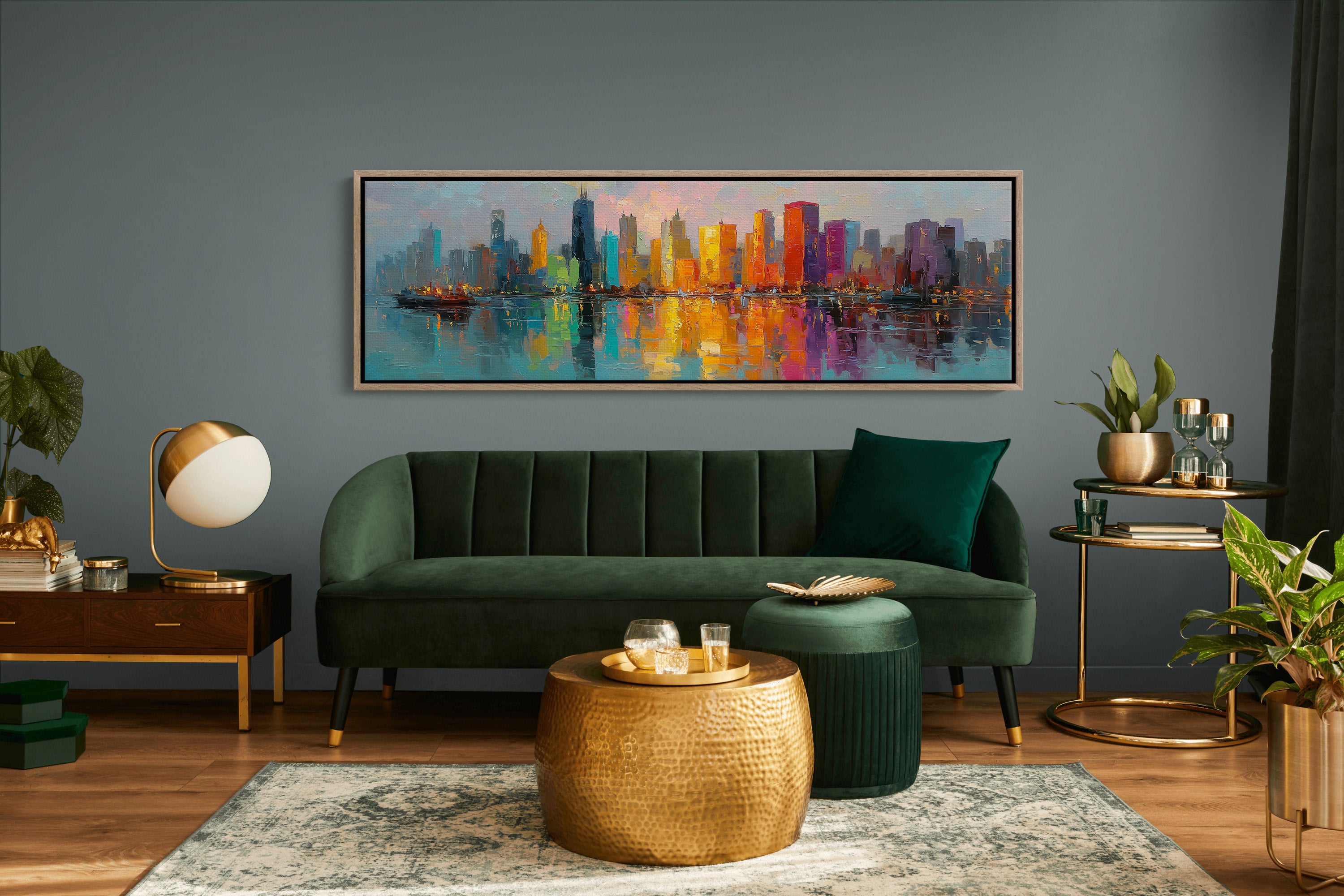 Neon City Reflections