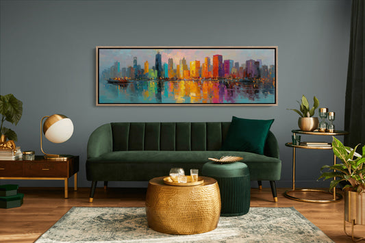 Neon City Reflections
