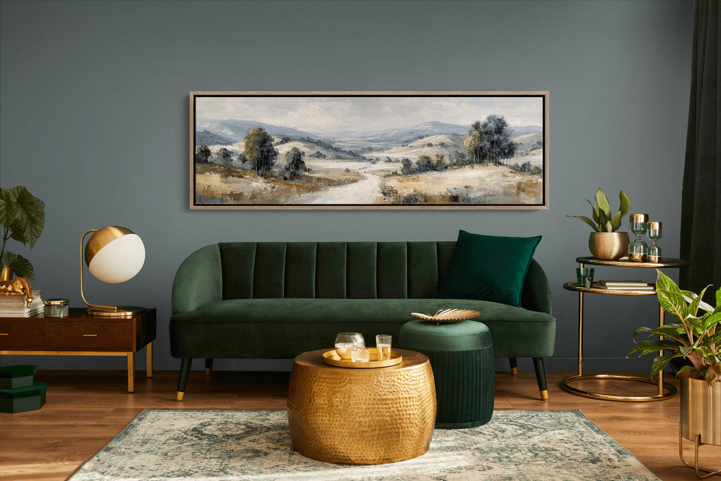 Soft Countryside Valley Landscape