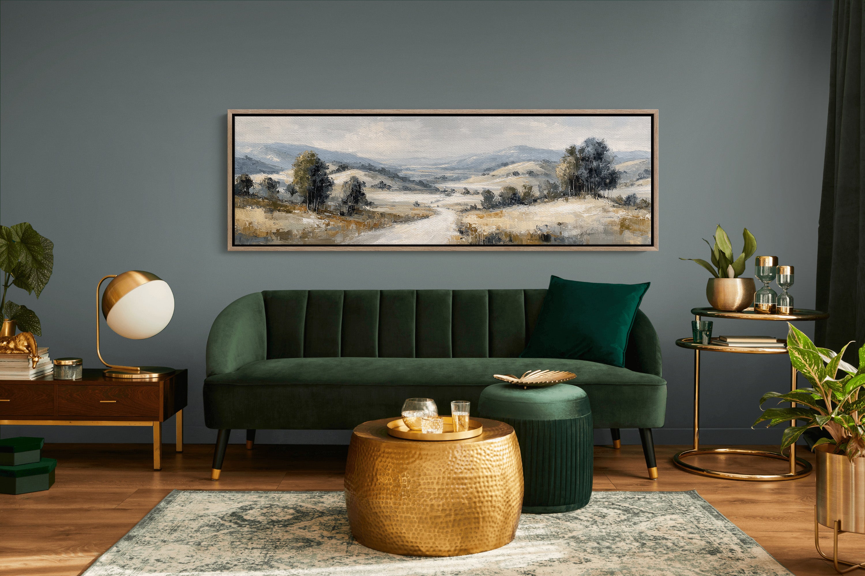 Soft Countryside Valley Landscape