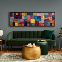 Color Block Abstract Geometric Wall Art