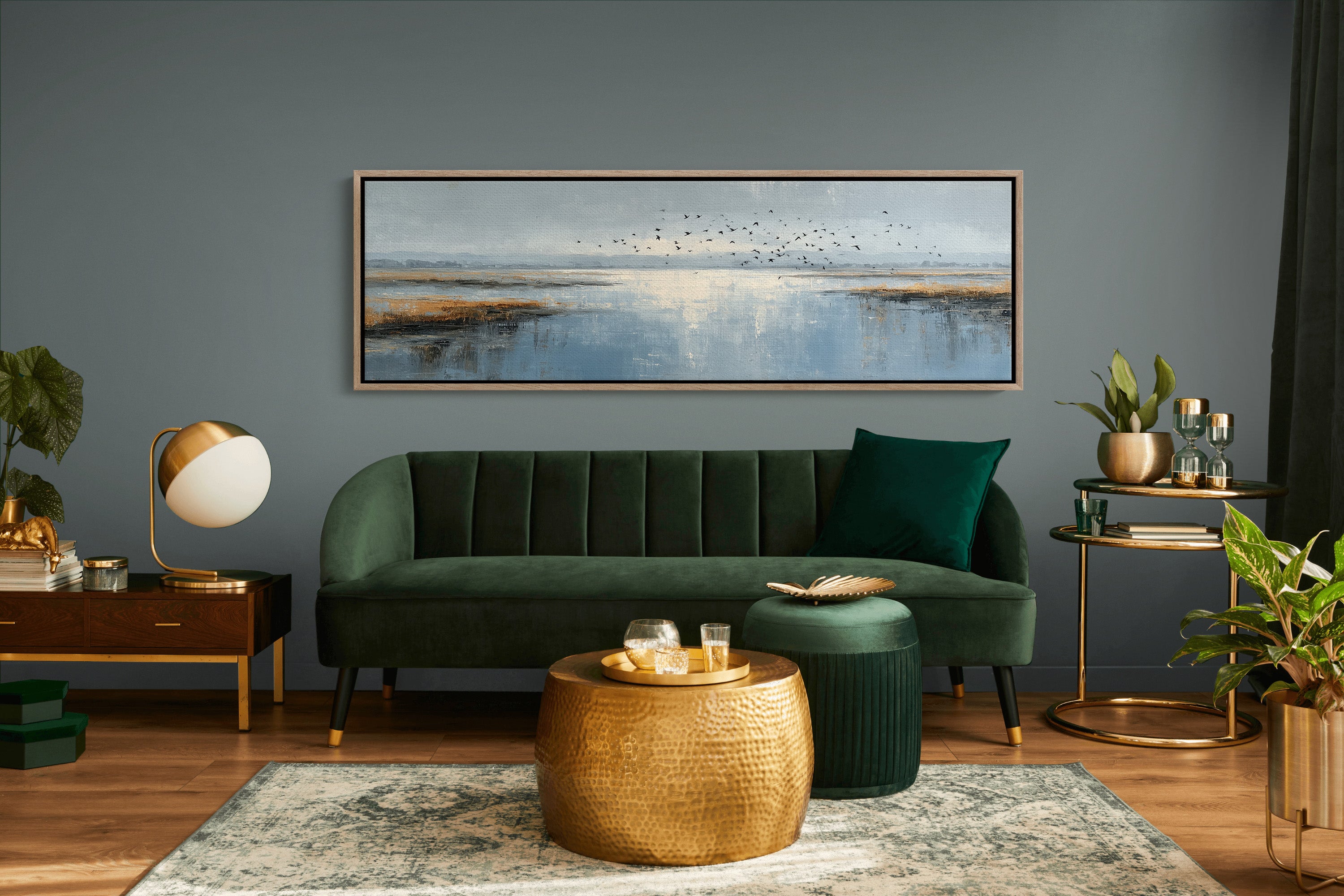 Coastal Marsh Birds Landscape Wall Art
