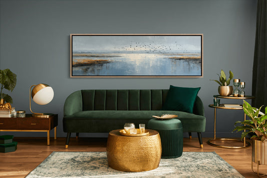 Coastal Marsh Birds Landscape Wall Art