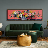 Wildflowers Spill Across Coral Light