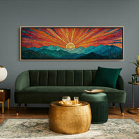 Radiant Sunrise Over Quiet Peaks