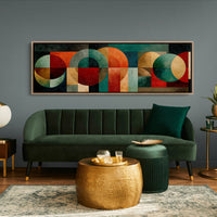 Mid Century Geometry In Earth Tones
