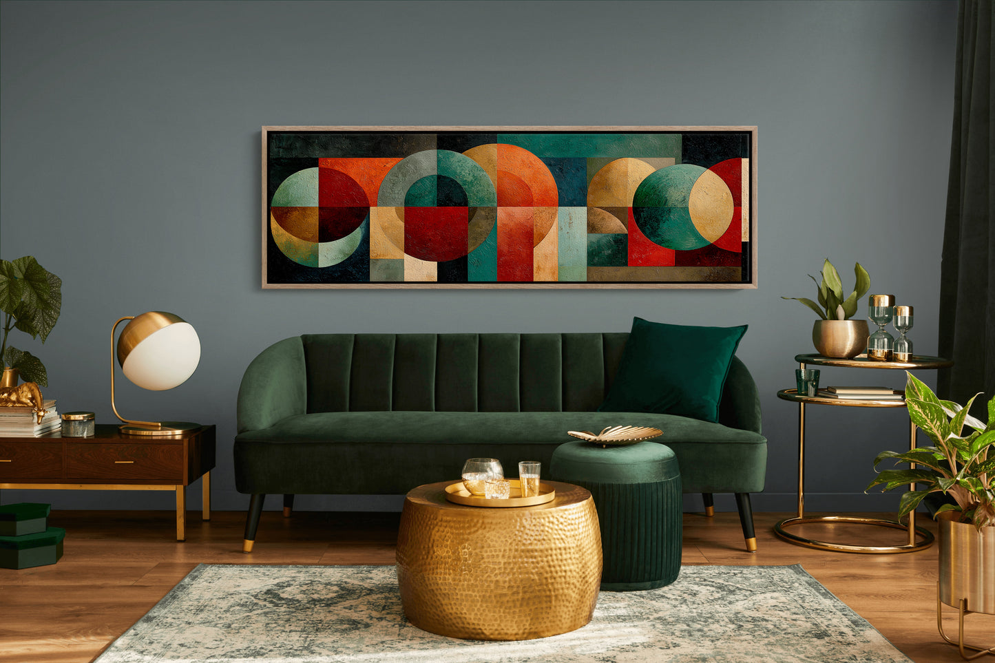 Mid Century Geometry In Earth Tones