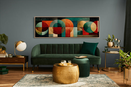 Mid Century Geometry In Earth Tones