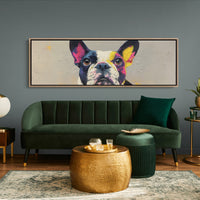 Color Burst Boston Terrier Portrait