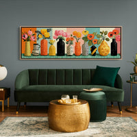 Vases of Sunlit Garden Color