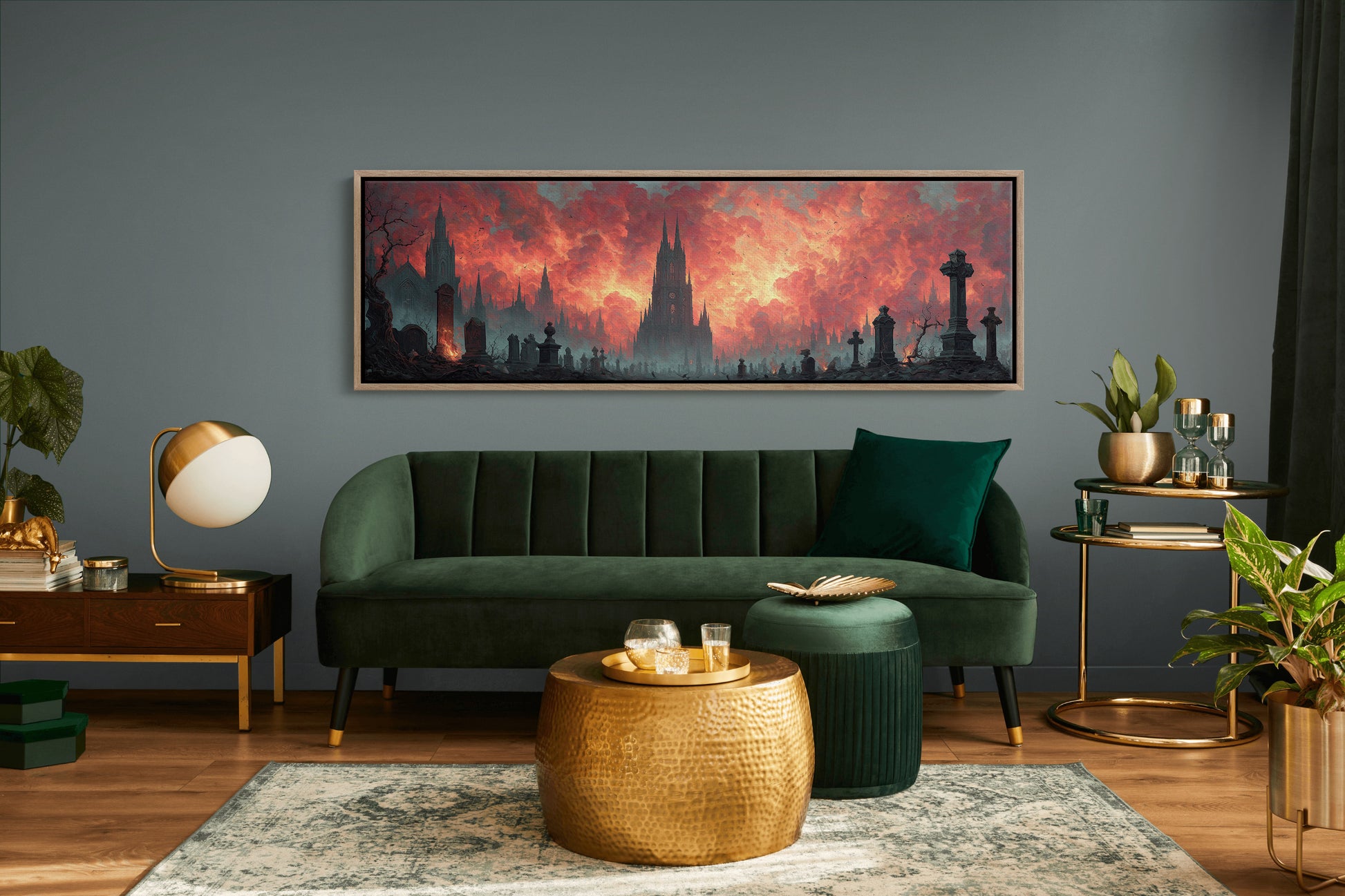 Cathedral Beneath a Burning Sky