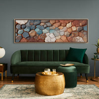 Cracked Earth Mosaic in Desert Tones