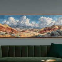 Painted Desert Beneath Towering Clouds