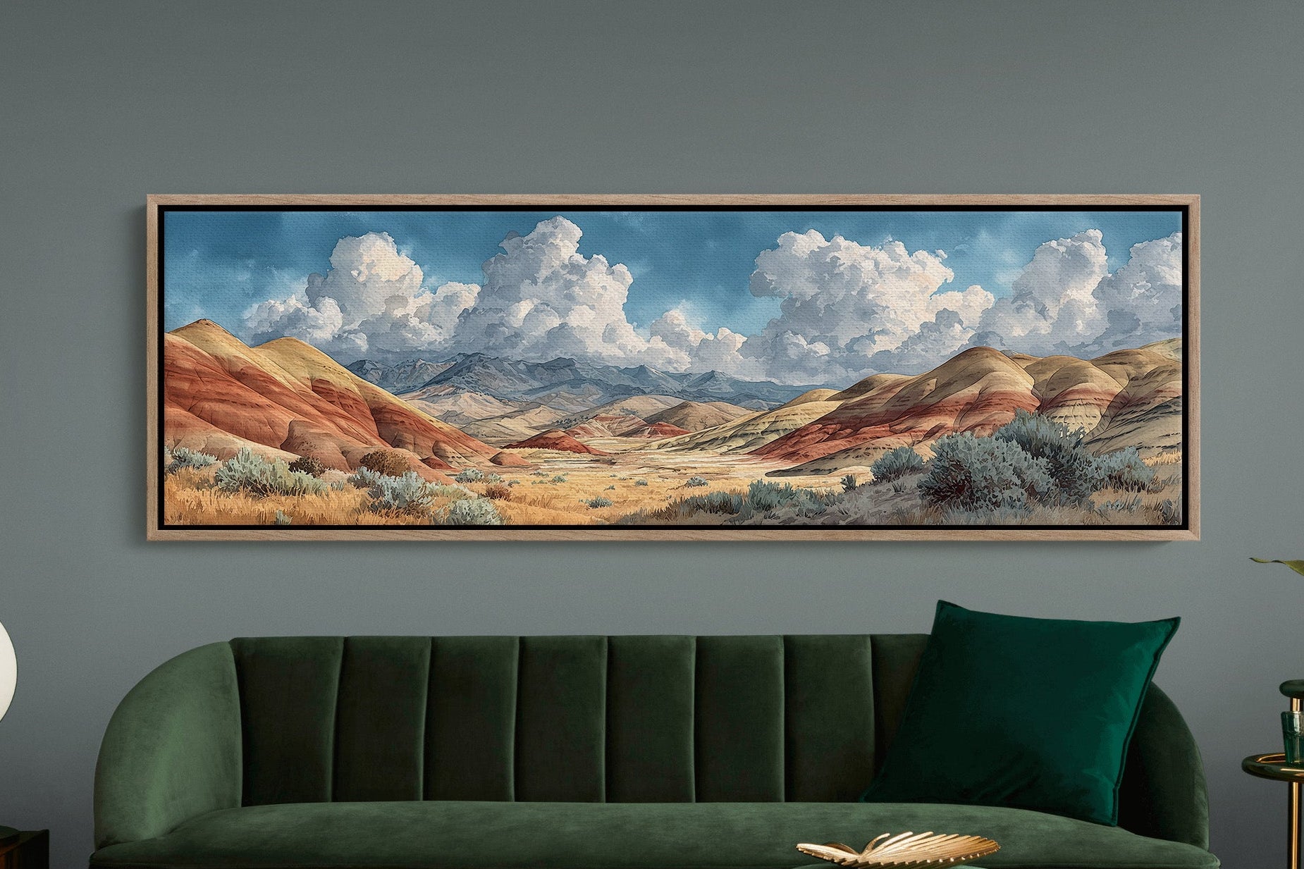 Painted Desert Beneath Towering Clouds