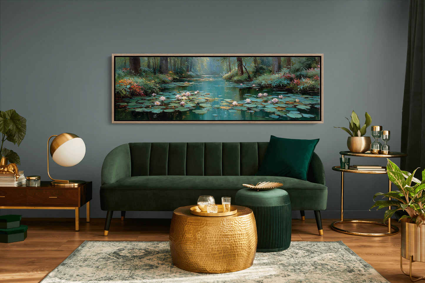 Water Lilies In Forest Stillness