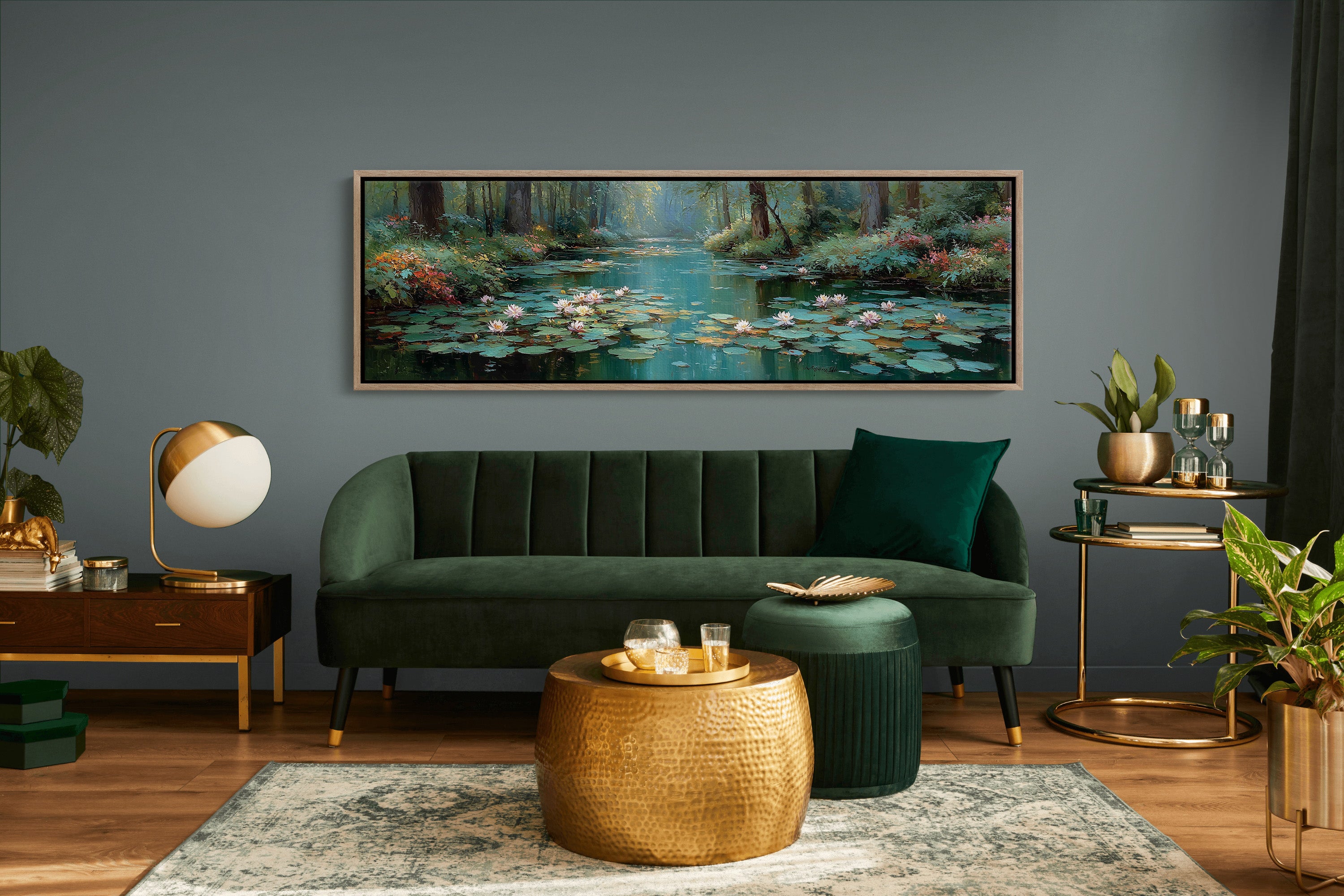 Water Lilies In Forest Stillness
