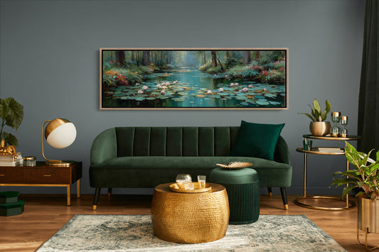 Water Lilies In Forest Stillness