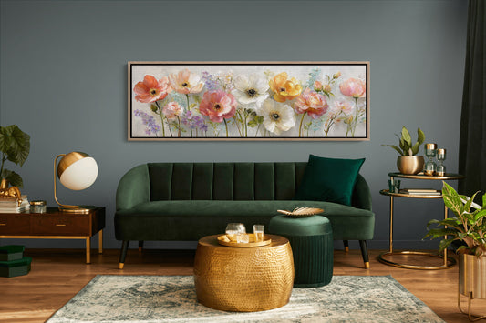 Garden Blooms In Soft Pastel Light