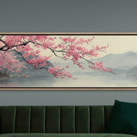 Cherry Blossoms Over Quiet Waters