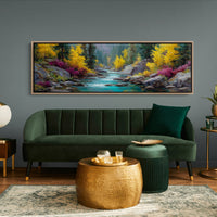 Autumn River Through Golden Pines