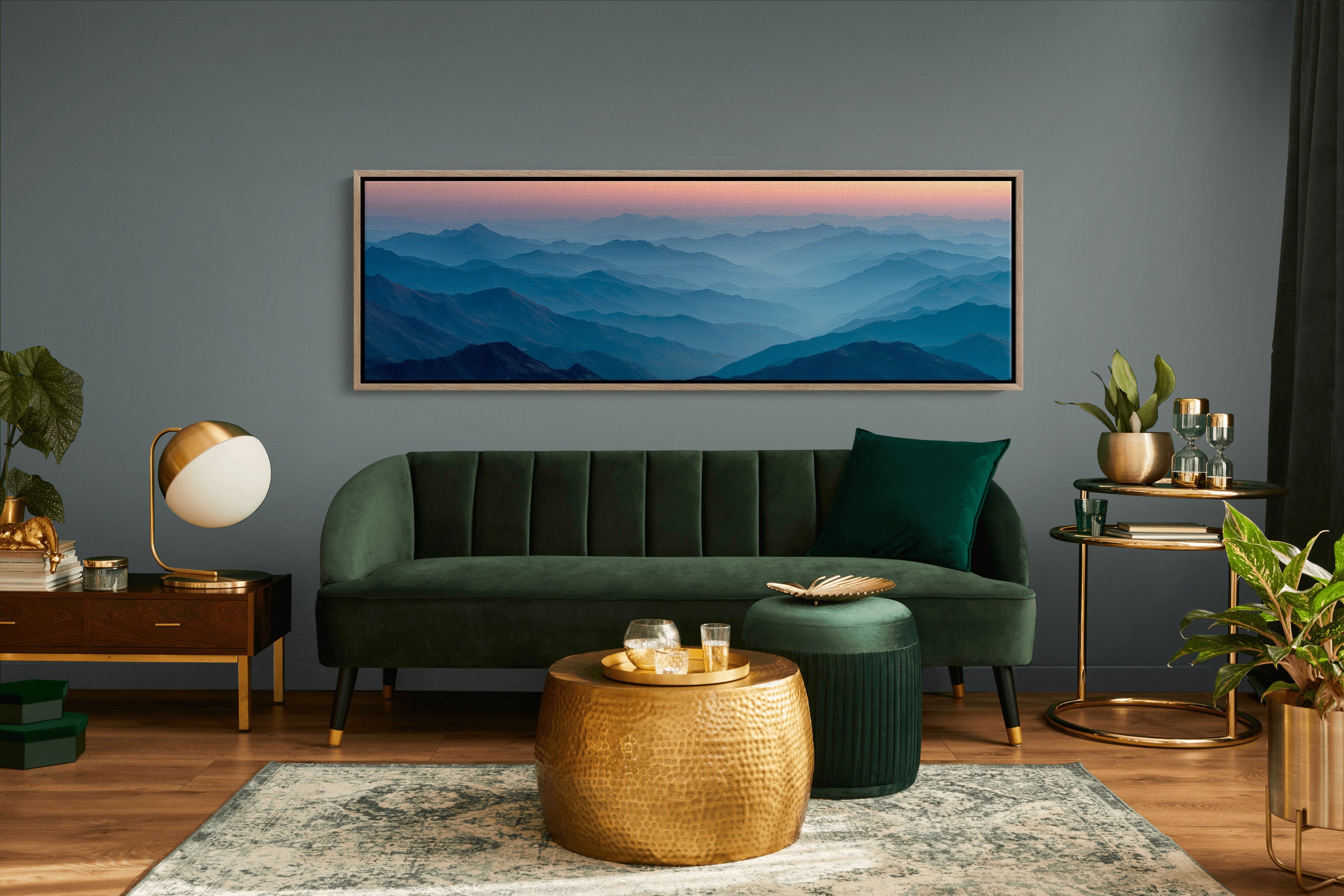 Blue Mountains Beneath A Quiet Dawn