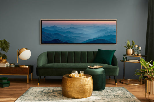 Blue Mountains Beneath A Quiet Dawn