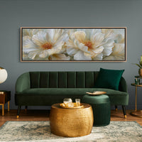 Golden Hearts Of White Blossoms