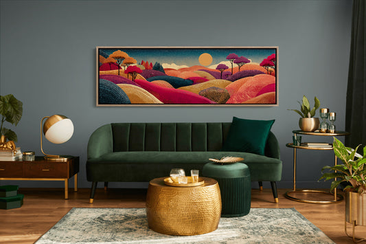 Sunlit Hills of Autumn Dreams
