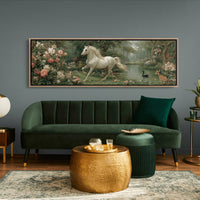 White Stallion In The Secret Garden