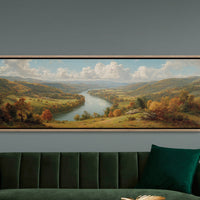 Autumn Valley Along The Riverbend