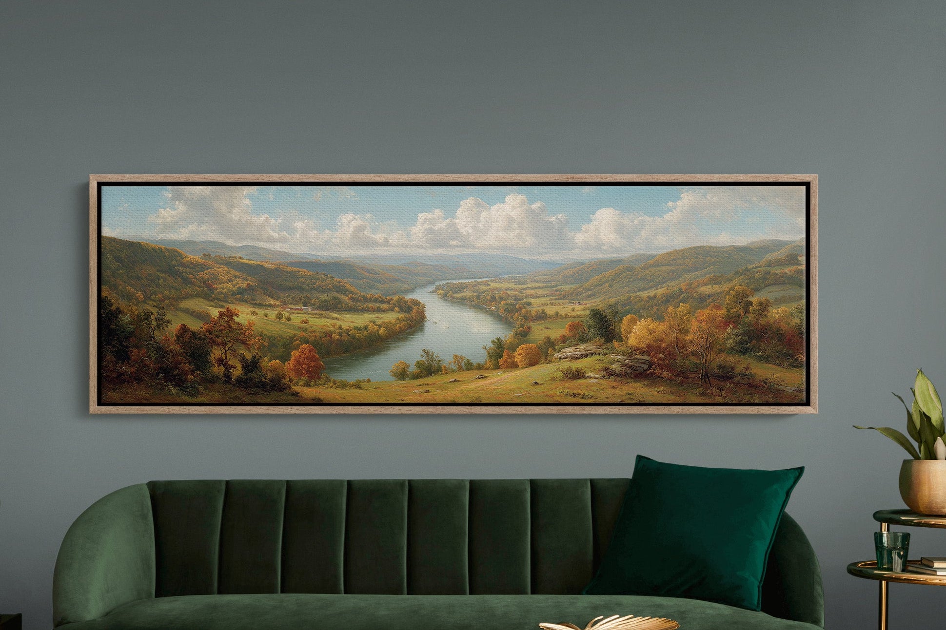 Autumn Valley Along The Riverbend