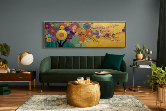 Golden Garden Of Blooming Orbs
