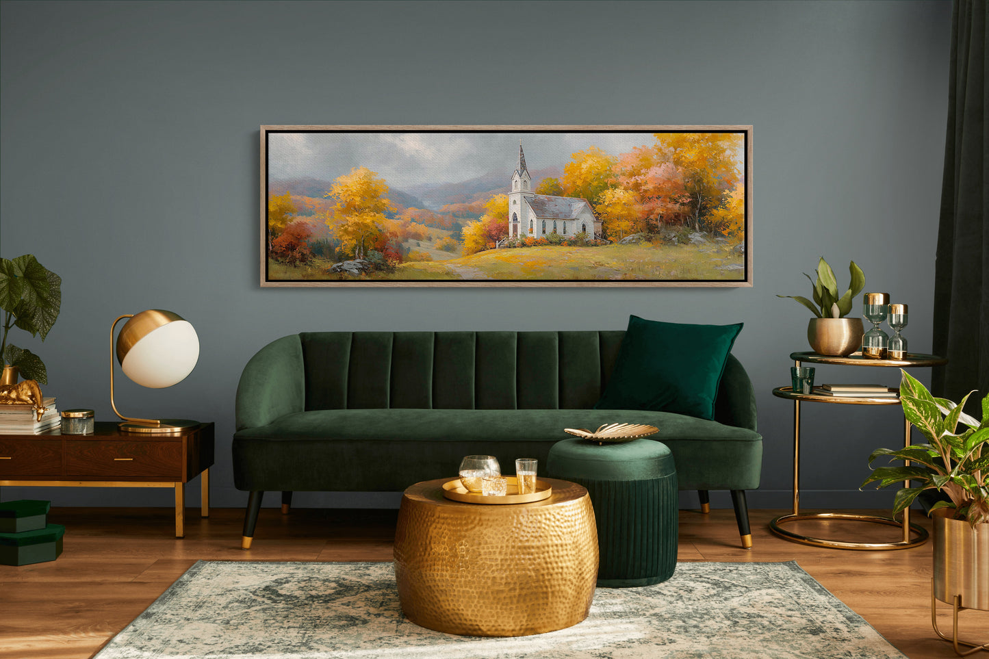 Autumn Light On The Hilltop Chapel