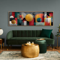Geometric Harmony In Bold Color