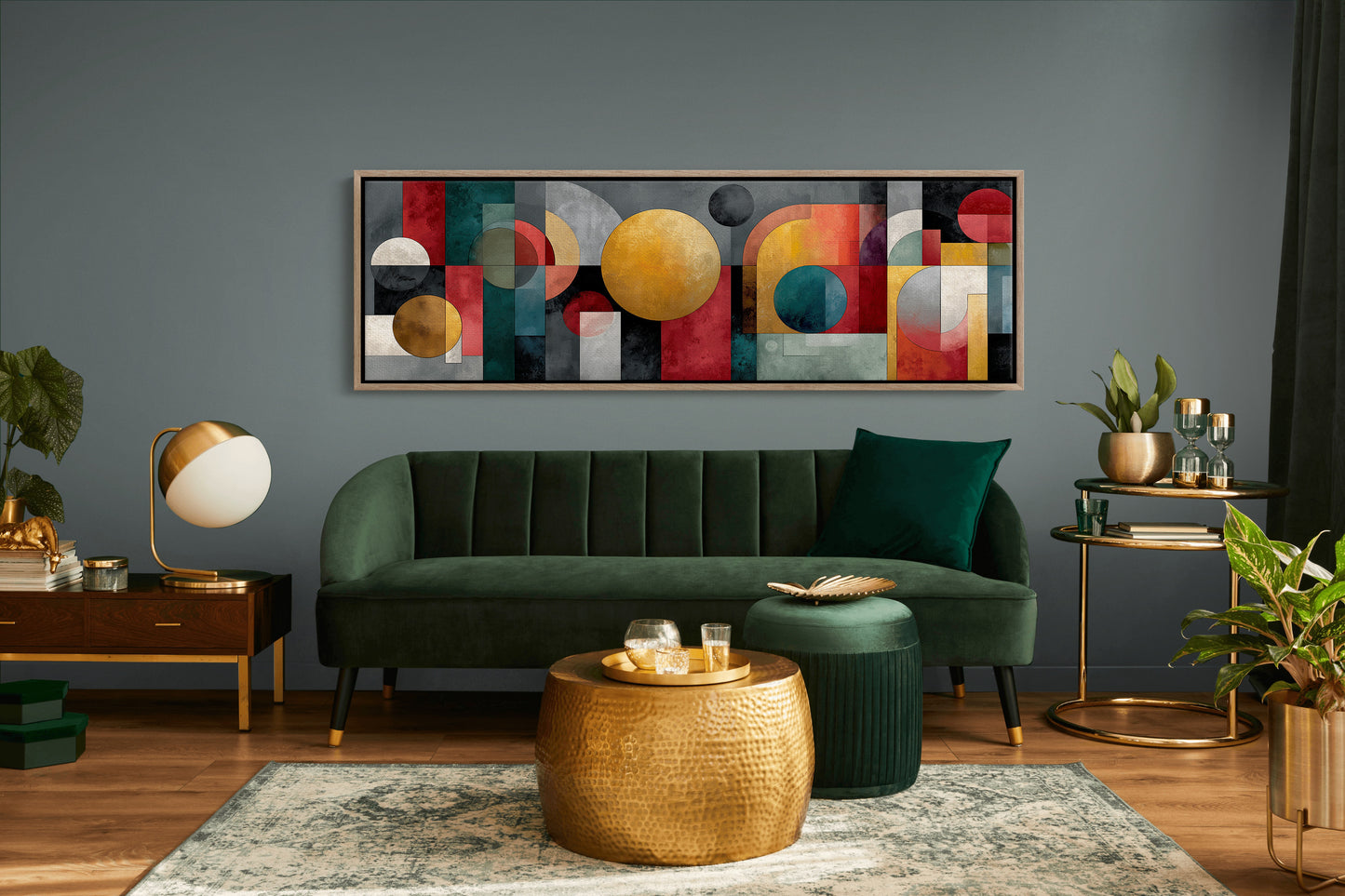 Geometric Harmony In Bold Color