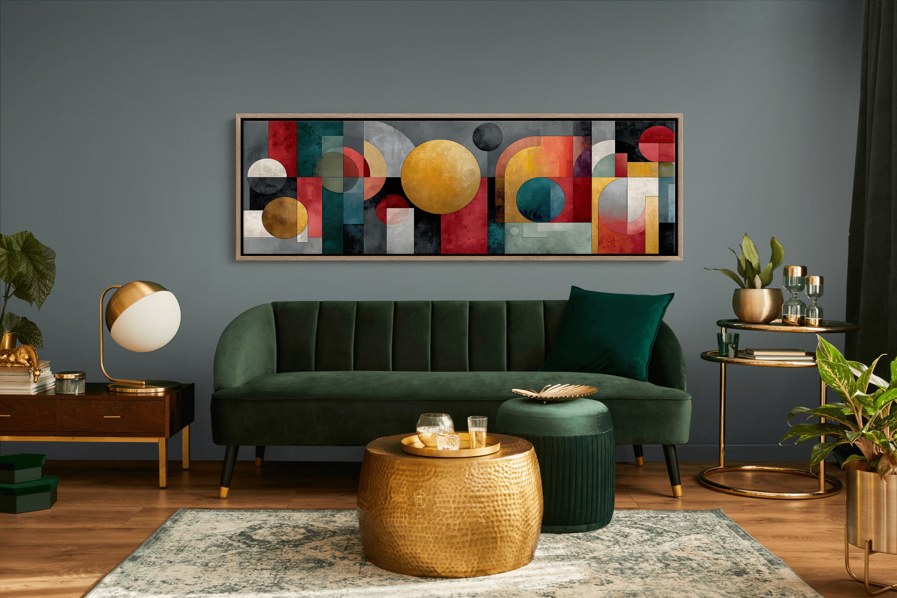 Geometric Harmony In Bold Color