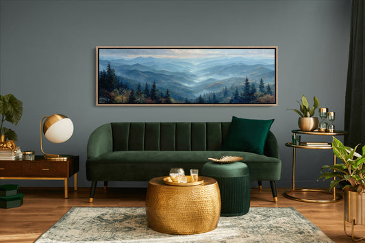 Misty Blue Mountain Valley