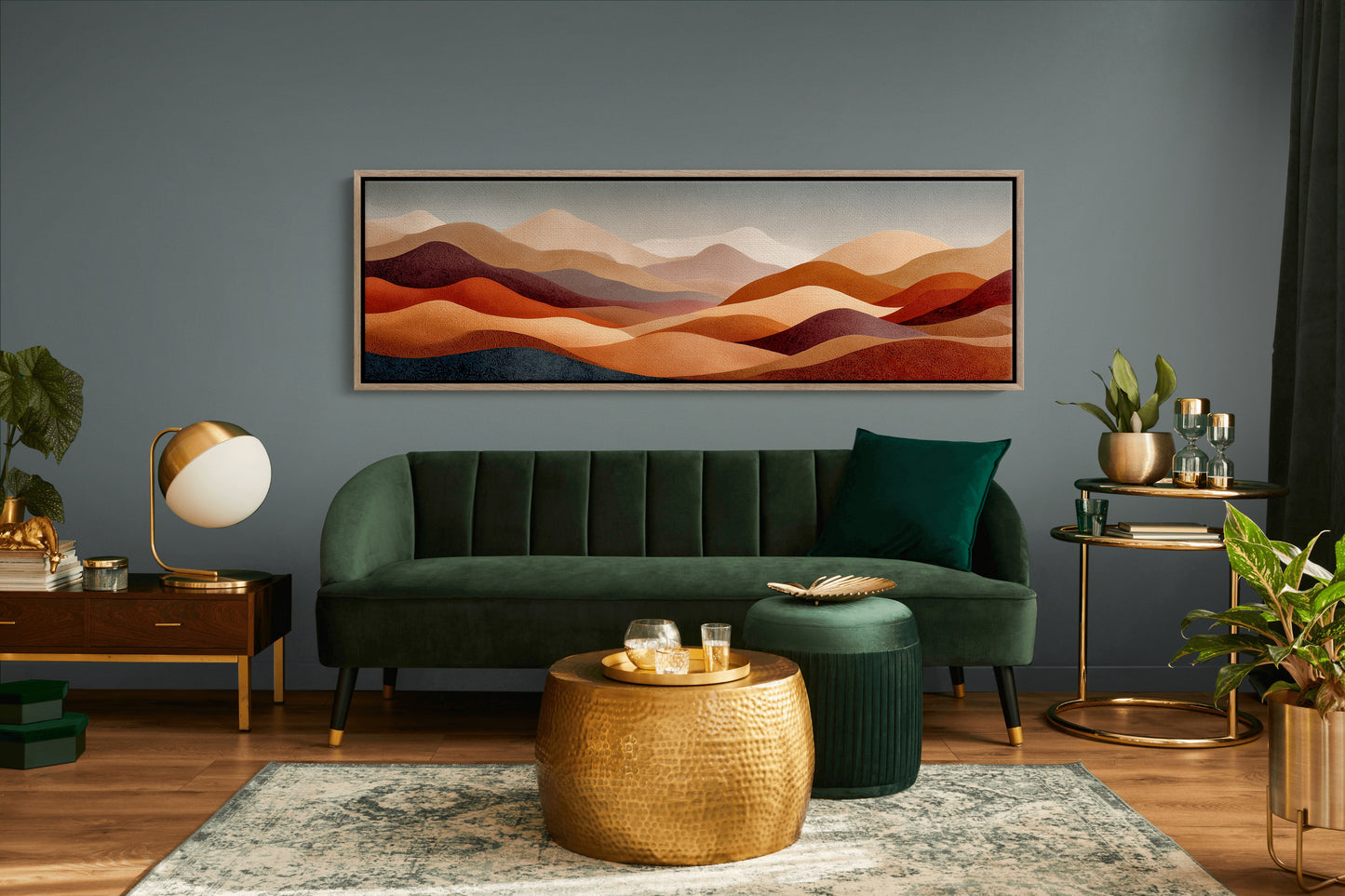 Desert Sunset Abstract Hills