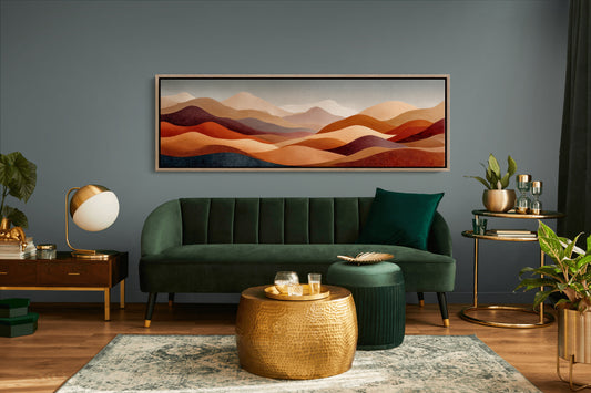 Desert Sunset Abstract Hills