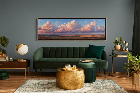 Sunlit Prairie Cloudscape