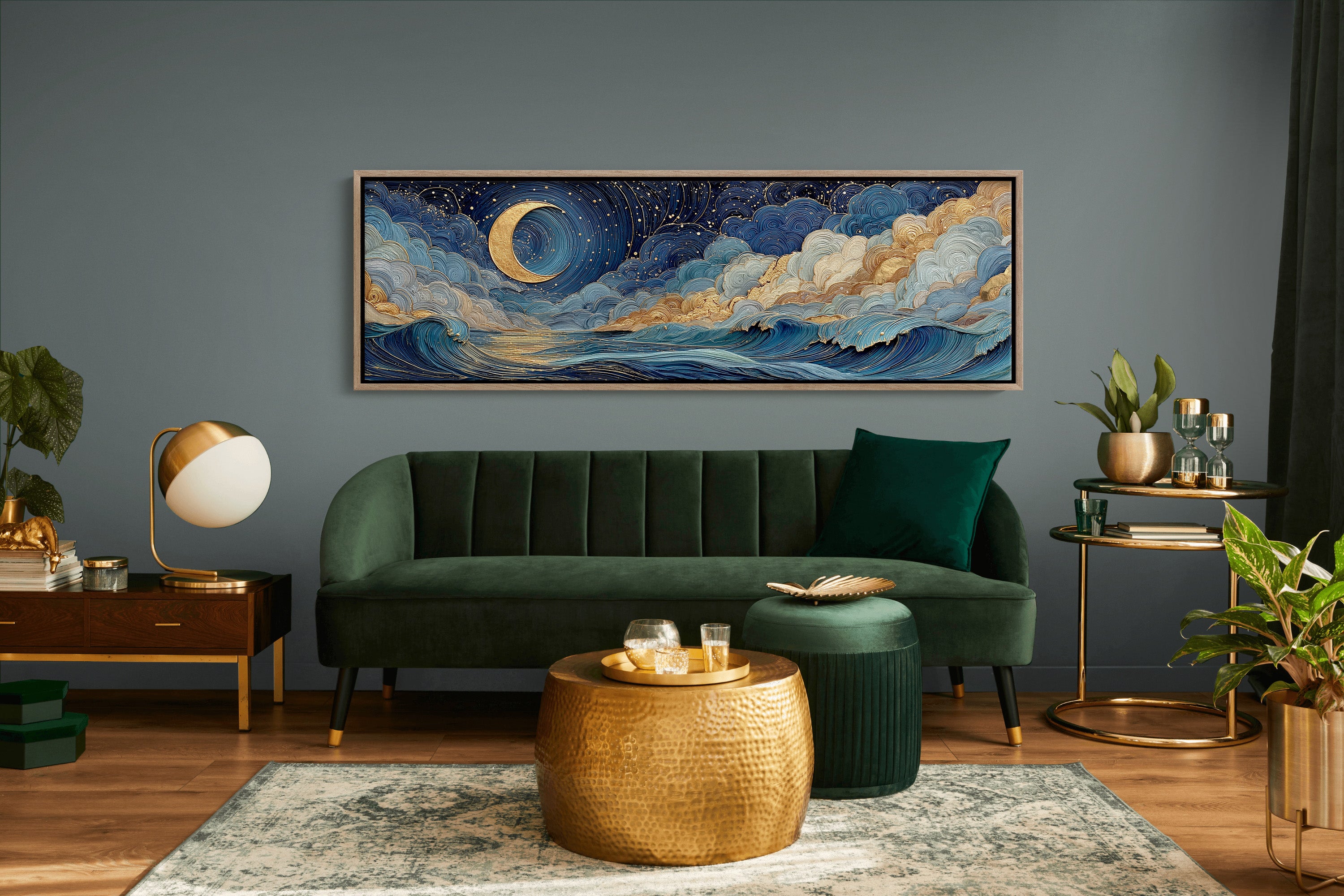 Celestial Moonlit Waves