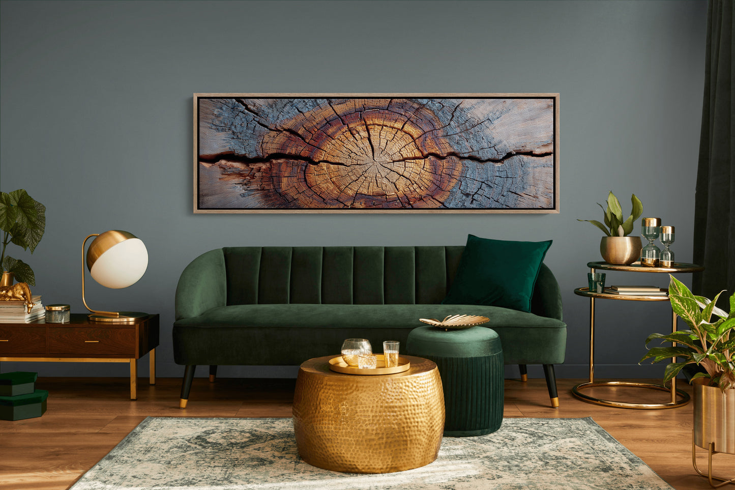 Wood Grain Tree Rings Rustic Macro Wall Art