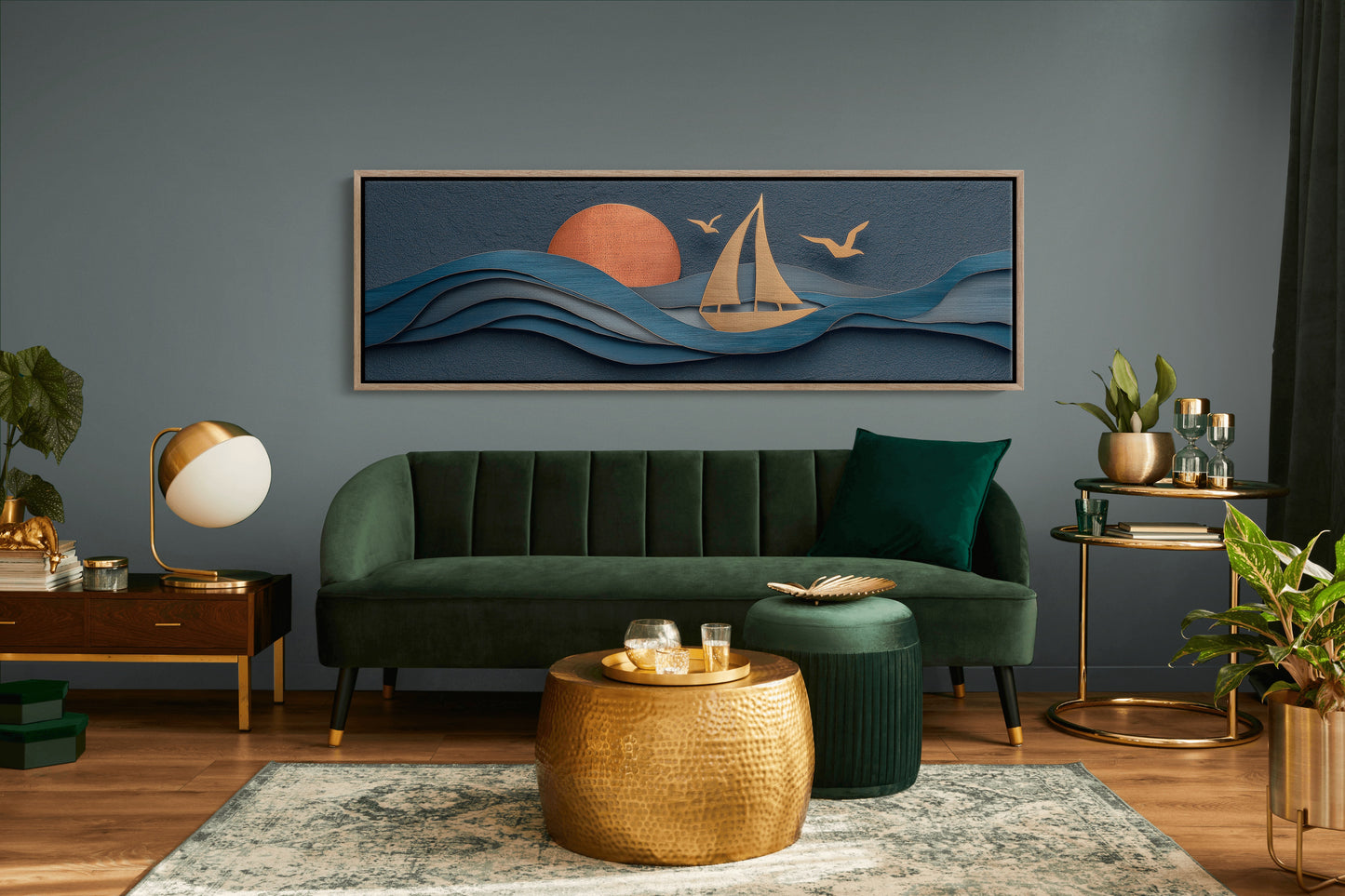 Sails Through Copper Sunset