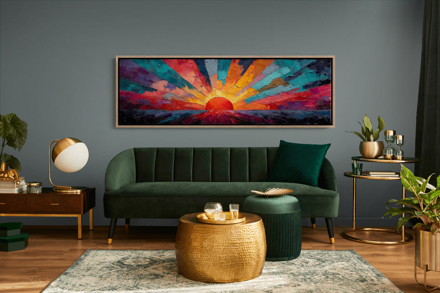 Sunburst in Painted Fire