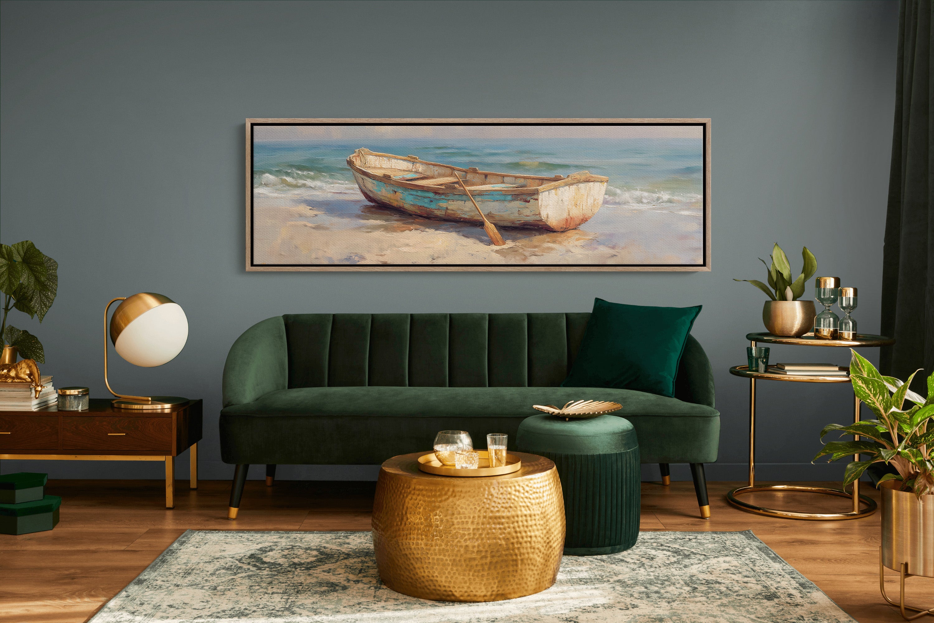 Boat Resting on Quiet Shores