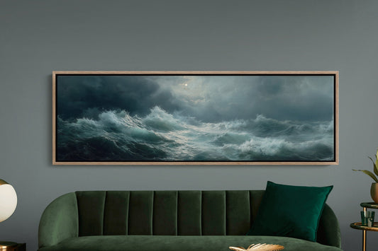 Moonlight Over the Restless Sea