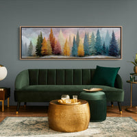 Winter Pines in Painted Light