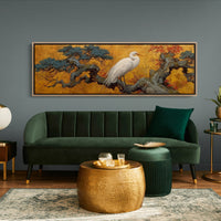 Heron Among Golden Pines