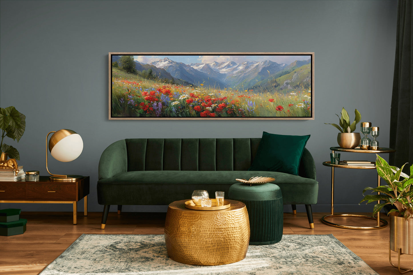 Wildflowers Beneath the Peaks