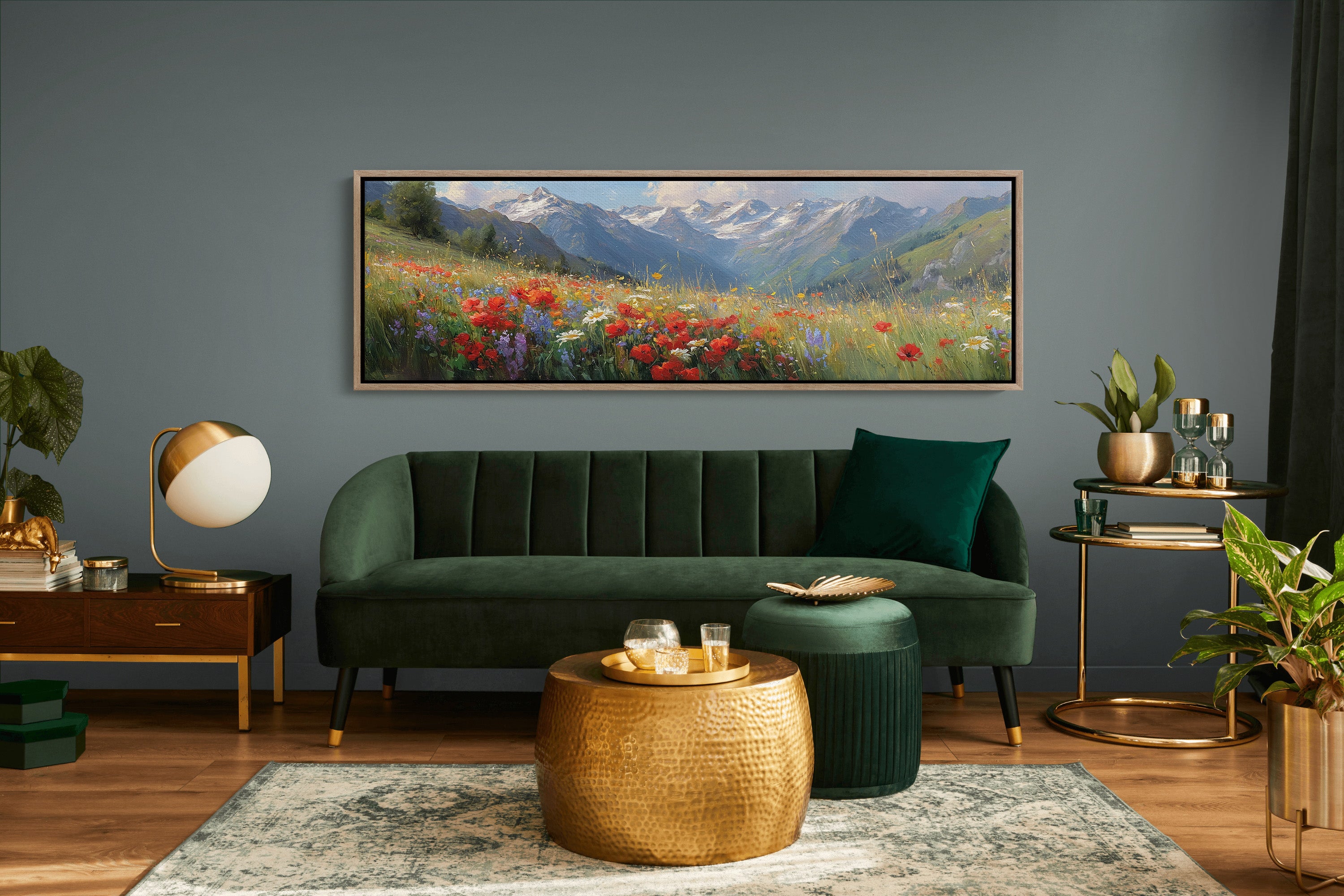 Wildflowers Beneath the Peaks